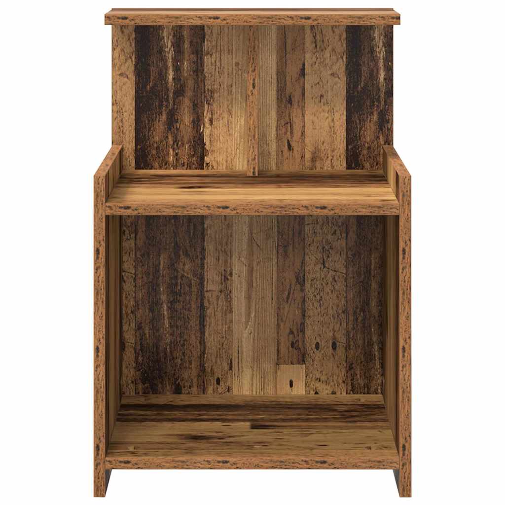 vidaXL Nachttisch 2 pcs Altholz 40 x 35 x 60 cm Holzwerkstoff