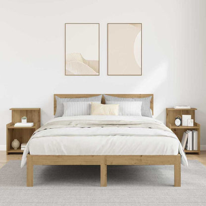 vidaXL Nachttisch 2 pcs Artisan-Eiche 40 x 35 x 60 cm Holzwerkstoff