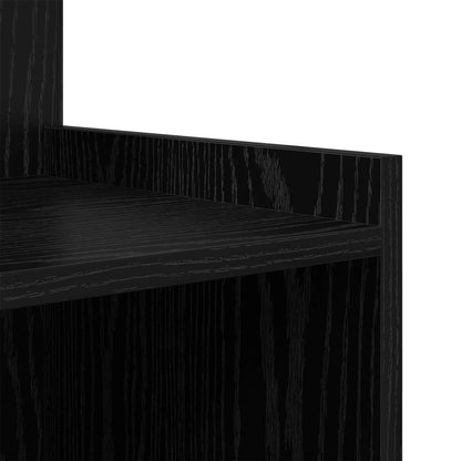 vidaXL Nachttisch Schwarz Eichen-Optik 40 x 35 x 60 cm Holzwerkstoff