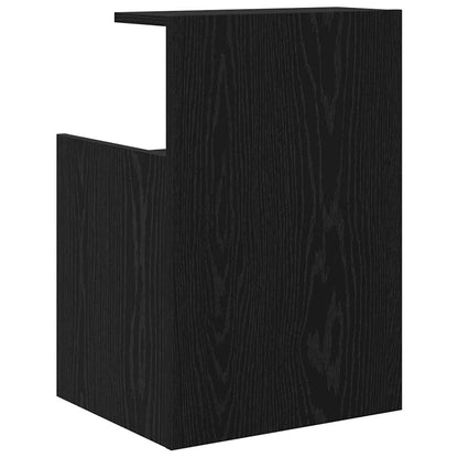 vidaXL Nachttisch 2 pcs Schwarz Eichen-Optik 40 x 35 x 60 cm