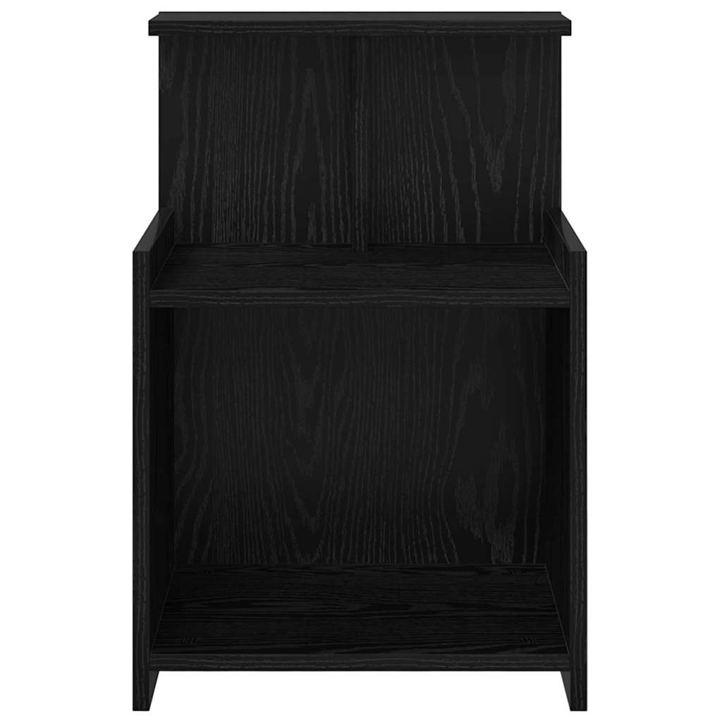 vidaXL Nachttisch 2 pcs Schwarz Eichen-Optik 40 x 35 x 60 cm