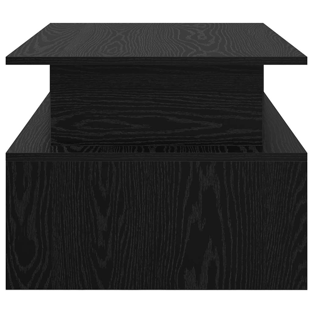 vidaXL Couchtisch Schwarz Eichen-Optik 90 x 55 x 42,5 cm Holzwerkstoff