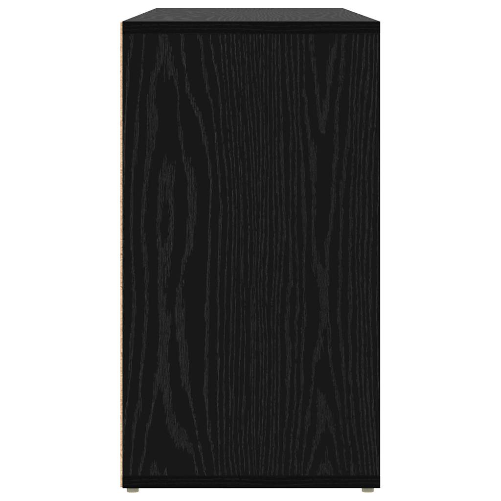 Schuhbank Schwarz Eichen-Optik 103 x 30 x 54,5 cm Holzwerkstoff