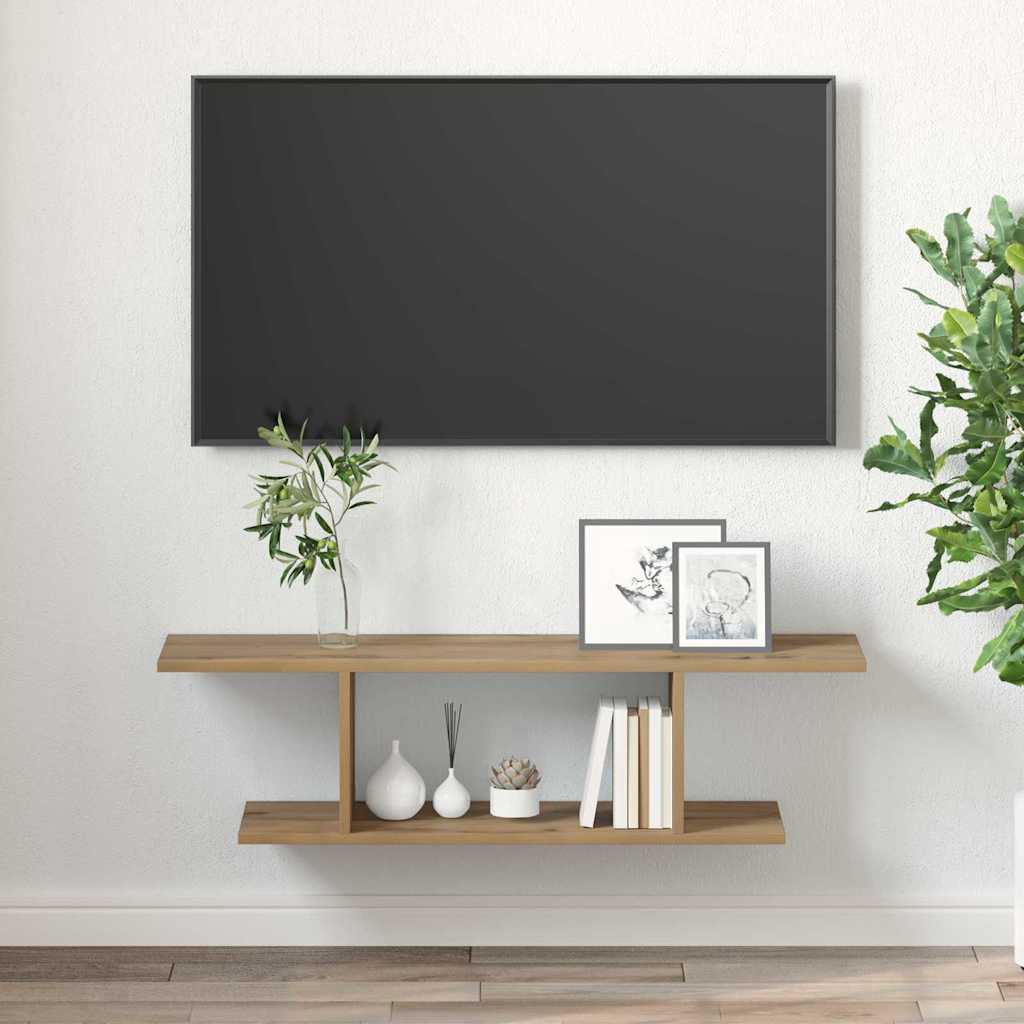 vidaXL TV-Schrankset Braun 103 x 30 x 26,5 cm Holzwerkstoff