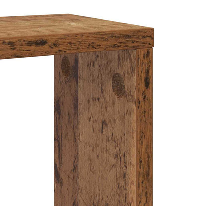 vidaXL Wandregale mit Regal Wandmontiert Altholz Holzwerkstoff