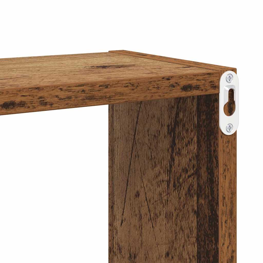 Wandregale mit Regal Wandmontiert Altholz Holzwerkstoff