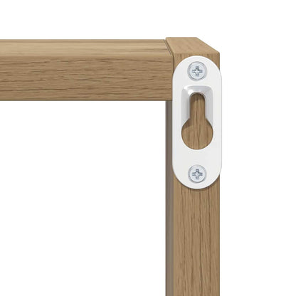 Wandregale mit Regal Wandmontiert Artisan-Eiche Holzwerkstoff