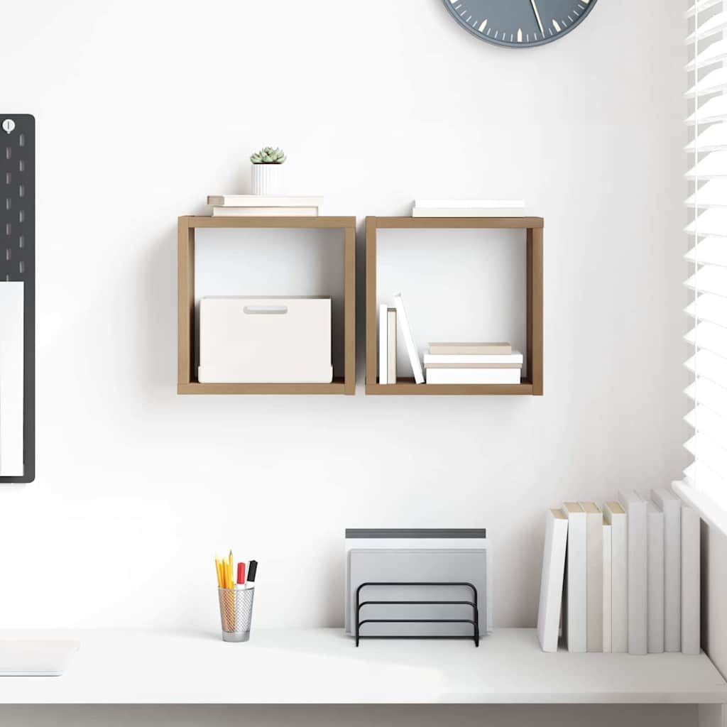 Wandregale mit Regal Wandmontiert Artisan-Eiche Holzwerkstoff
