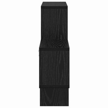 vidaXL Wandregal Schwarz Eichen-Optik 82 x 15 x 51 cm Holzwerkstoff