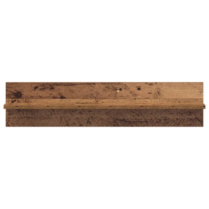 vidaXL Wandregal 2 pcs Altholz 80 x 11,5 x 18 cm Holzwerkstoff