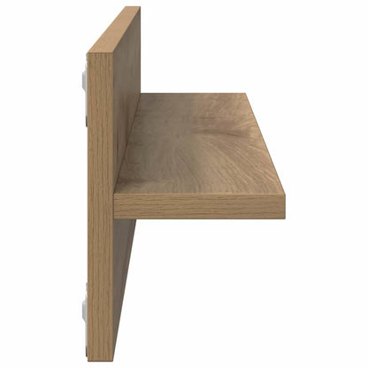 vidaXL Wandregal 2 pcs Artisan-Eiche 80 x 11,5 x 18 cm Holzwerkstoff