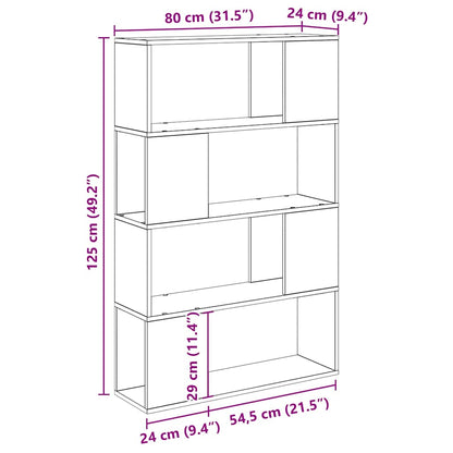 vidaXL TV-Schrankset Wandmontiert Braun 80 x 24 x 125 cm Holzwerkstoff