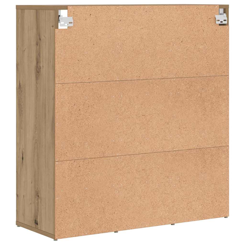Schuhschrank Artisan-Eiche 77,5 x 30 x 83,5 cm Holzwerkstoff