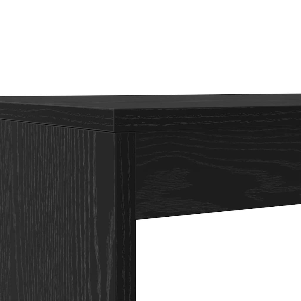 vidaXL Essgruppe 2 pcs Schwarz Eichen-Optik Holzwerkstoff