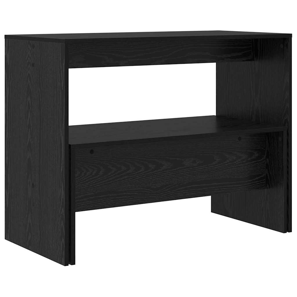 vidaXL Essgruppe 2 pcs Schwarz Eichen-Optik Holzwerkstoff