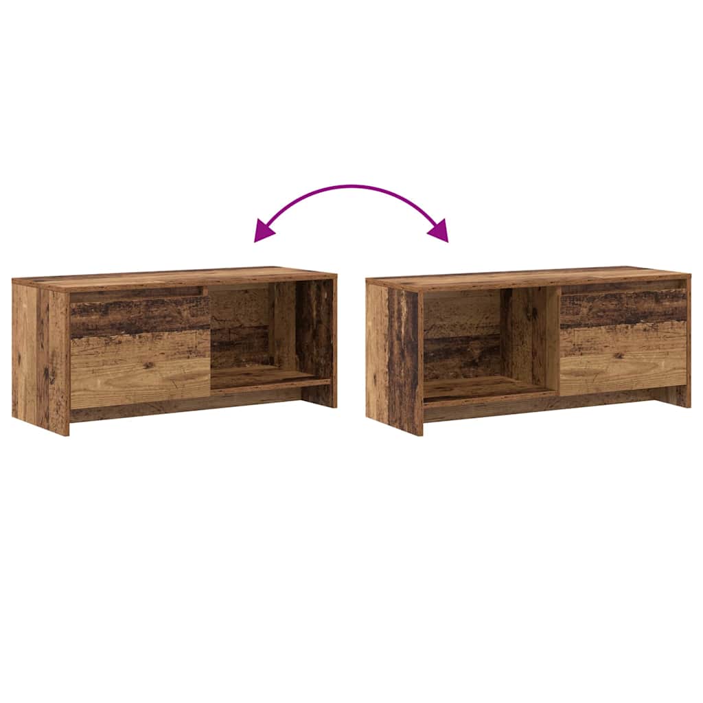 vidaXL TV-Schrankset Altholz 90 x 35 x 40 cm Holzwerkstoff