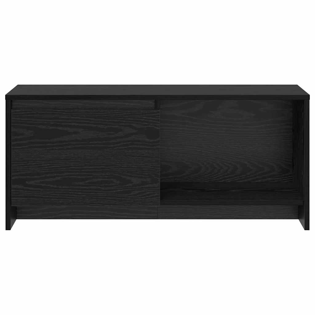 TV-Schrankset Wandmontiert Schwarz Eichen-Optik 90 x 35 x 40 cm