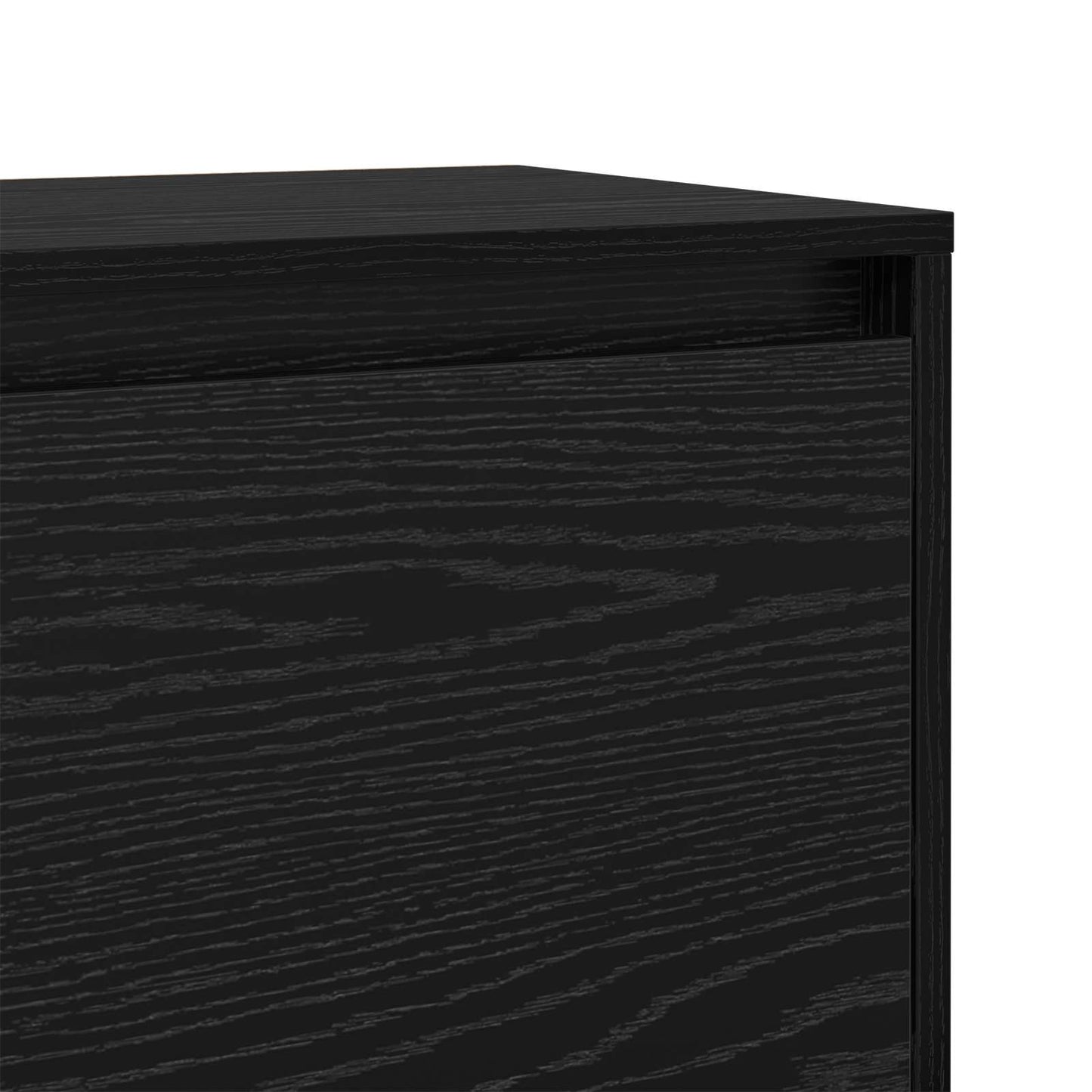 vidaXL Nachttisch Schwarz Eichen-Optik 45 x 34 x 44,5 cm Holzwerkstoff