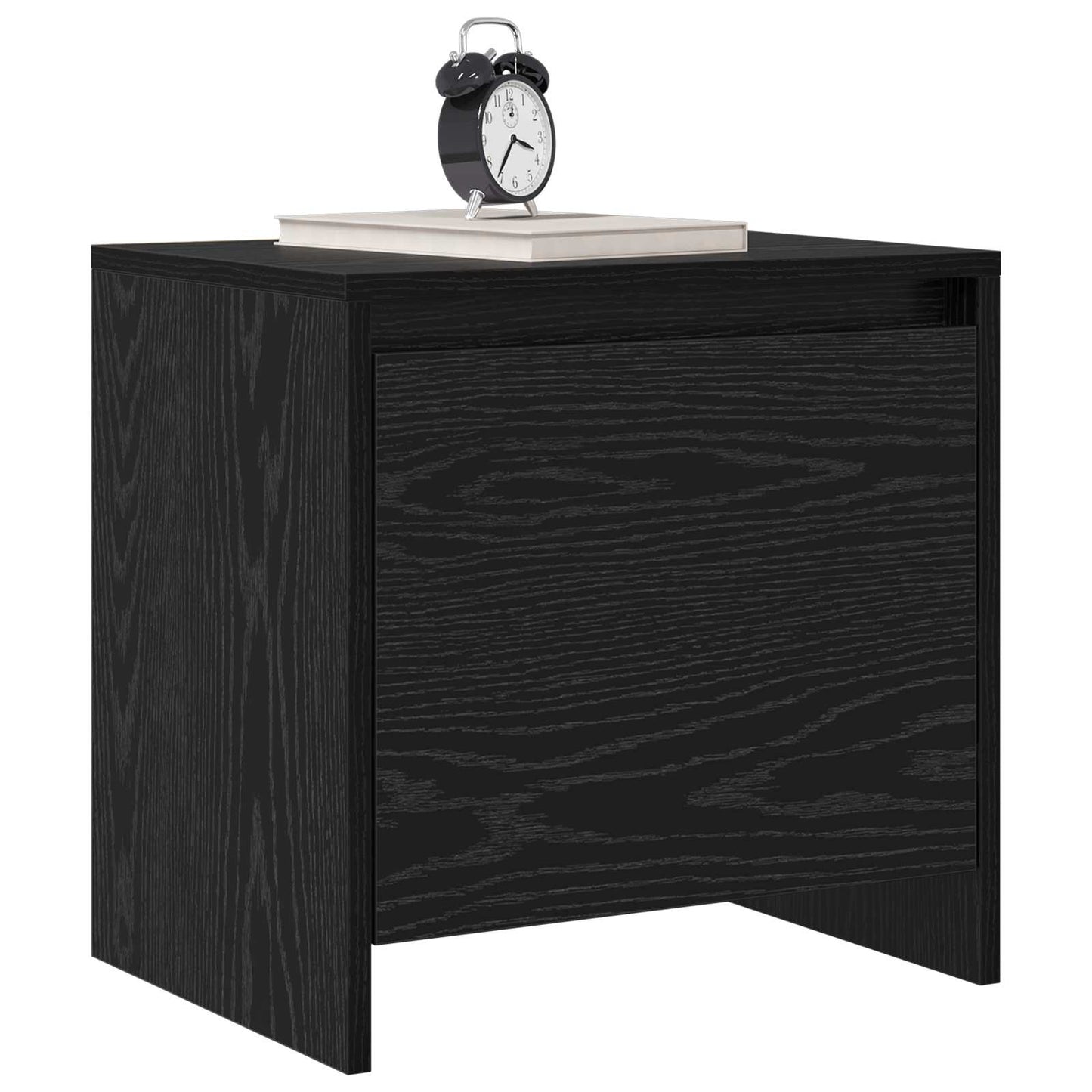 vidaXL Nachttisch Schwarz Eichen-Optik 45 x 34 x 44,5 cm Holzwerkstoff