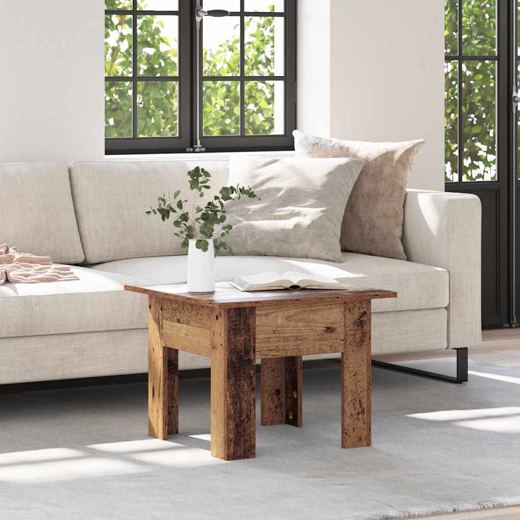 vidaXL Couchtisch Altholz 55 x 55 x 42 cm Holzwerkstoff