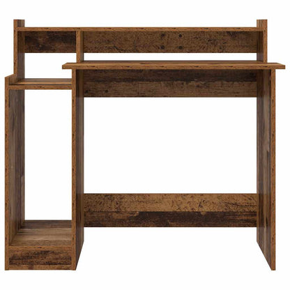 vidaXL Schreibtisch mit Regal Altholz 97 x 45 x 90 cm Holzwerkstoff