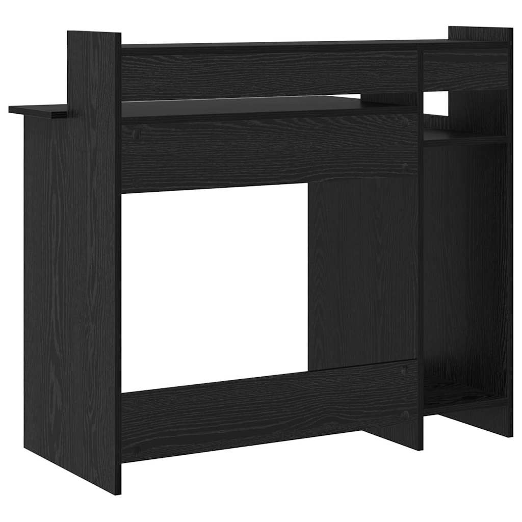 vidaXL Schreibtisch Schwarz Eichen-Optik 97 x 45 x 90 cm Holzwerkstoff