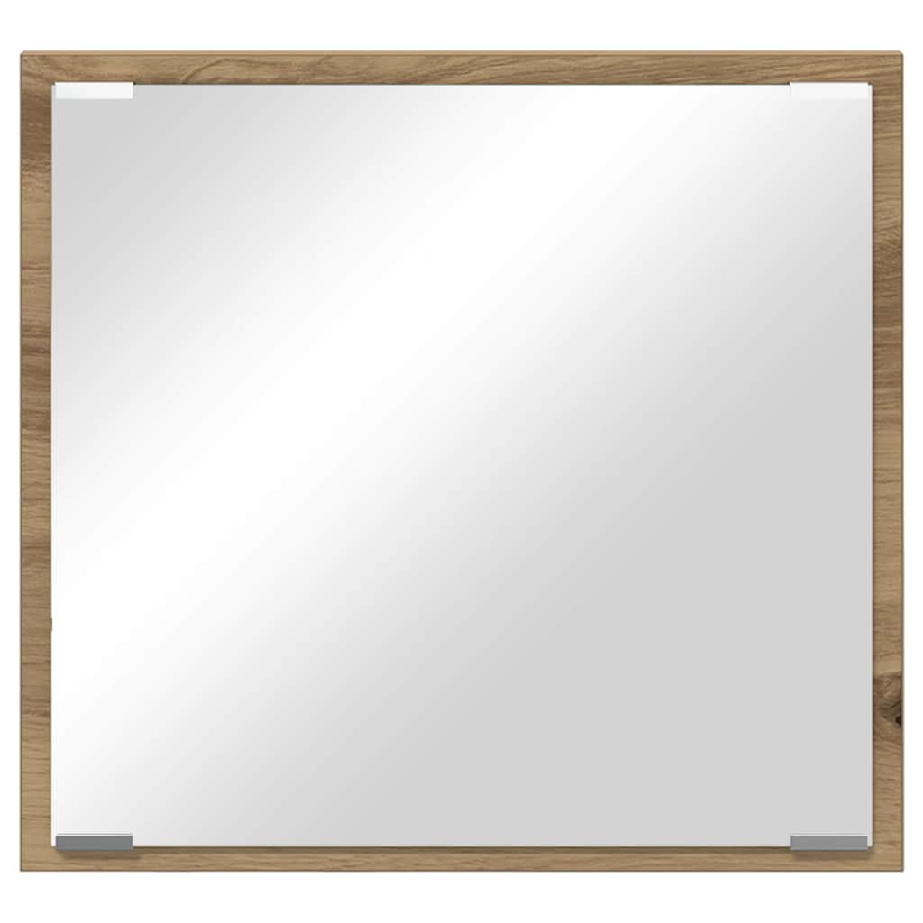 vidaXL LED-Badezimmerspiegel Artisan-Eiche 40 x 37 x 8.5 cm