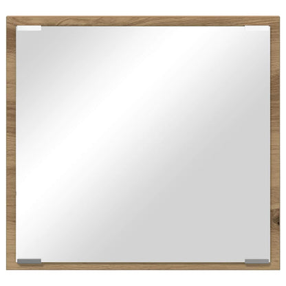 vidaXL LED-Badezimmerspiegel Artisan-Eiche 40 x 37 x 8.5 cm