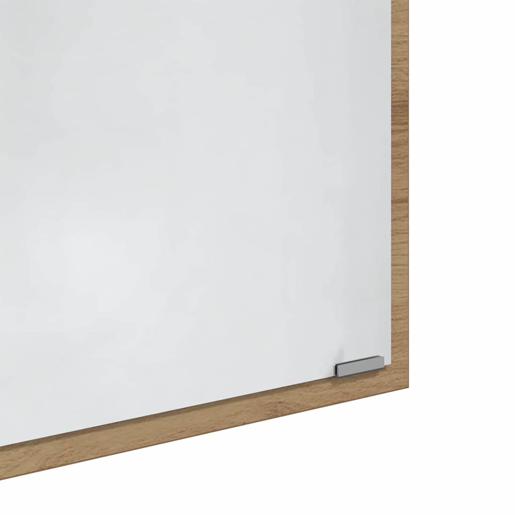 vidaXL Spiegel Artisan-Eiche 90 x 8,5 x 37 cm Holzwerkstoff