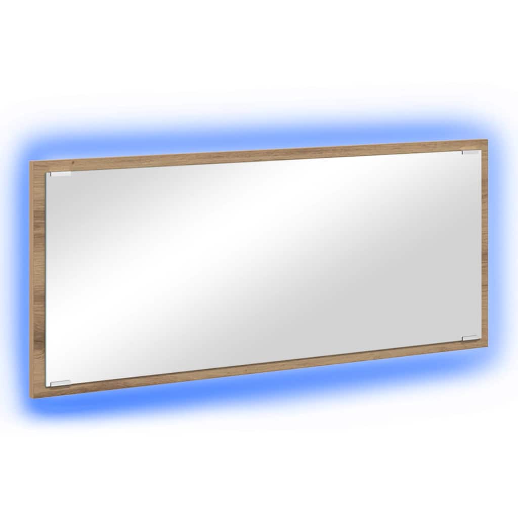 vidaXL Spiegel Artisan-Eiche 90 x 8,5 x 37 cm Holzwerkstoff