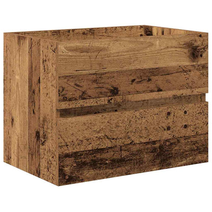 vidaXL Badezimmermöbel-Set 2 pcs Altholz Sperrholz und Metall