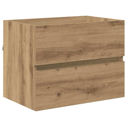 vidaXL Badezimmermöbel-Set 2 pcs Artisan-Eiche Sperrholz und Metall