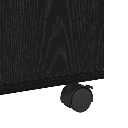 vidaXL Couchtisch Schwarz Eichen-Optik 75 x 75 x 38 cm Holzwerkstoff