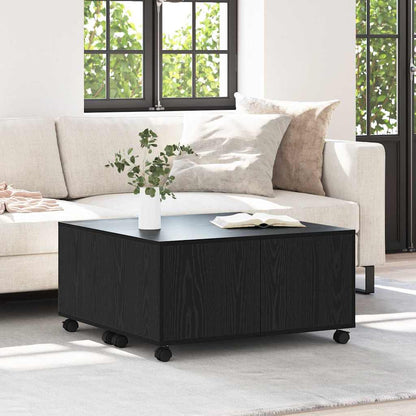 vidaXL Couchtisch Schwarz Eichen-Optik 75 x 75 x 38 cm Holzwerkstoff