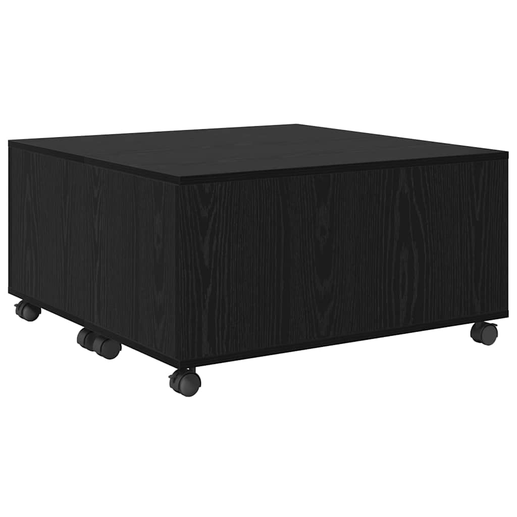 vidaXL Couchtisch Schwarz Eichen-Optik 75 x 75 x 38 cm Holzwerkstoff