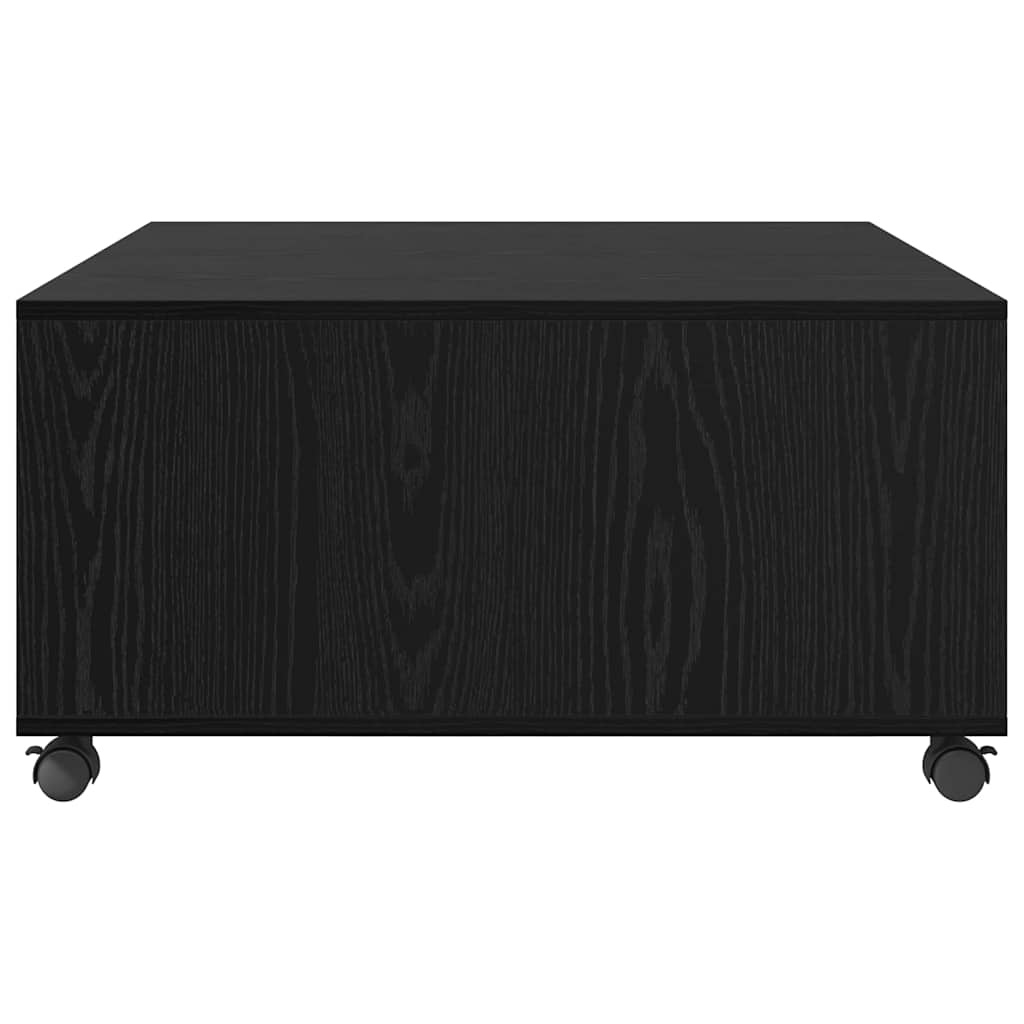 vidaXL Couchtisch Schwarz Eichen-Optik 75 x 75 x 38 cm Holzwerkstoff
