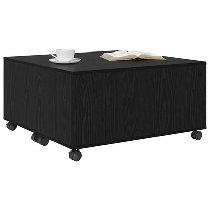 vidaXL Couchtisch Schwarz Eichen-Optik 75 x 75 x 38 cm Holzwerkstoff