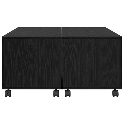 vidaXL Couchtisch Schwarz Eichen-Optik 75 x 75 x 38 cm Holzwerkstoff