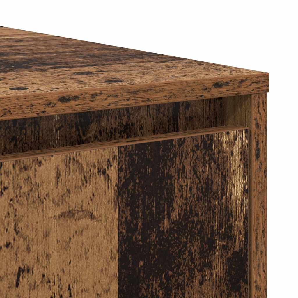 vidaXL Couchtisch mit Schubladen Altholz 80 x 80 x 31 cm Holzwerkstoff