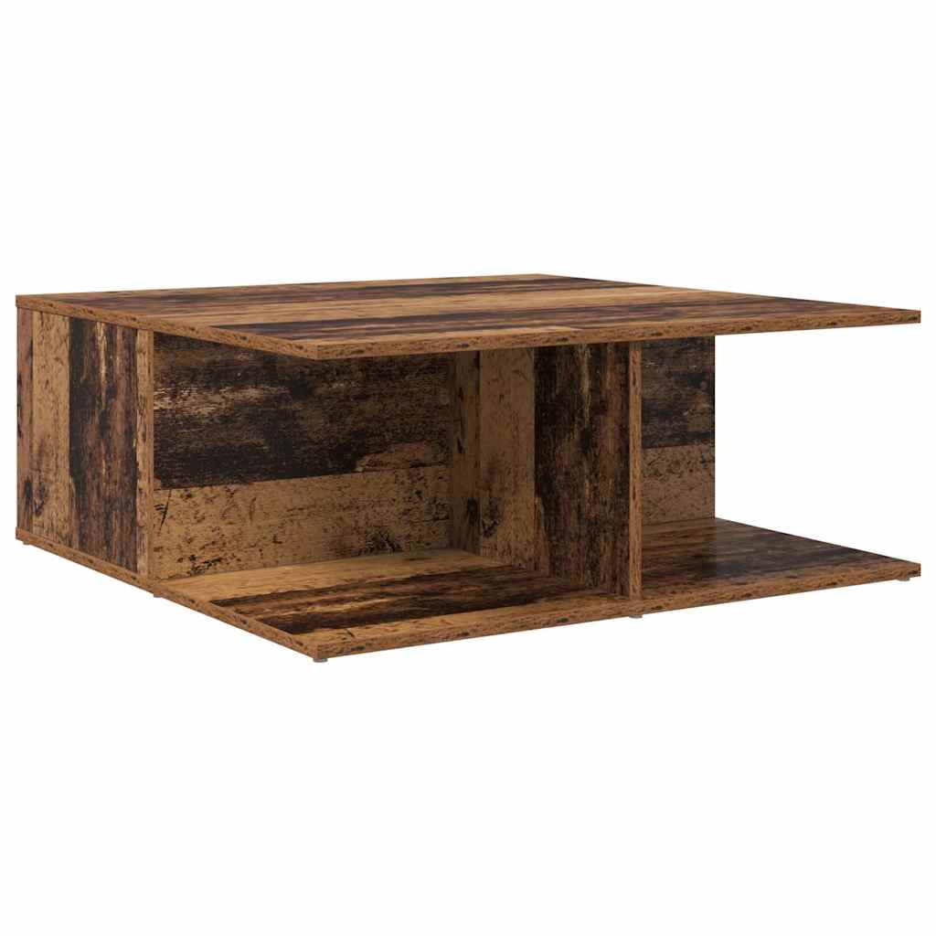 vidaXL Couchtisch mit Schubladen Altholz 80 x 80 x 31 cm Holzwerkstoff