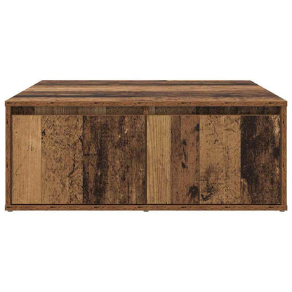 vidaXL Couchtisch mit Schubladen Altholz 80 x 80 x 31 cm Holzwerkstoff