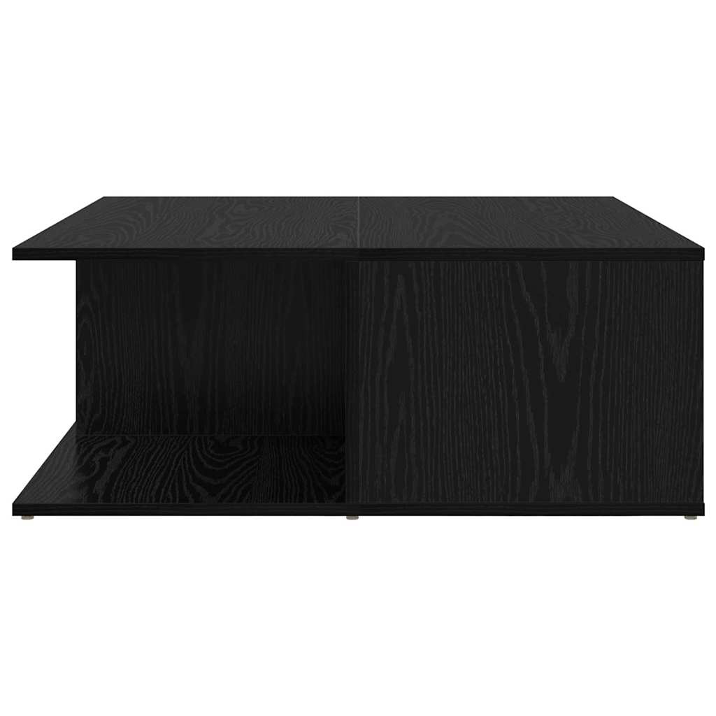 Couchtisch Schwarz Eichen-Optik 80 x 80 x 31 cm Holzwerkstoff