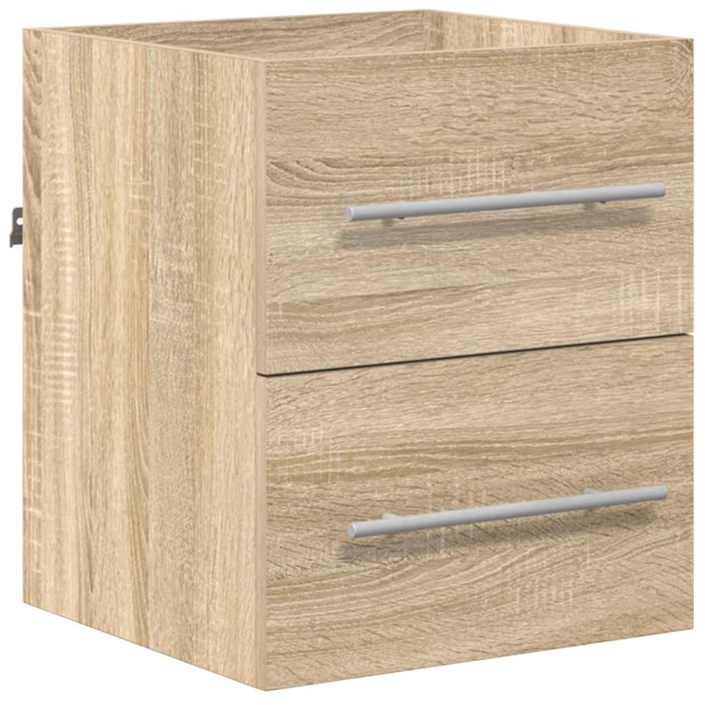vidaXL Badezimmermöbel-Set mit Schubladen Braun 41 x 38,5 x 48 cm
