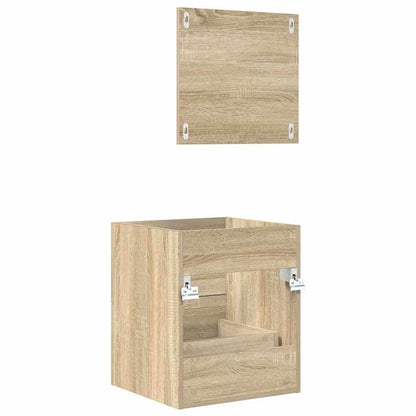 vidaXL Badezimmermöbel-Set mit Schubladen Braun 41 x 38,5 x 48 cm