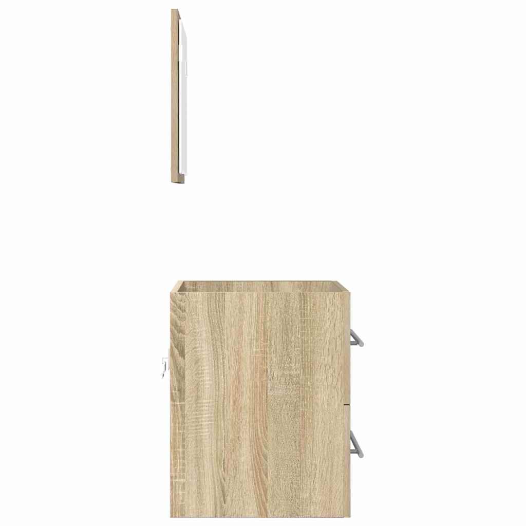 vidaXL Badezimmermöbel-Set mit Schubladen Braun 41 x 38,5 x 48 cm