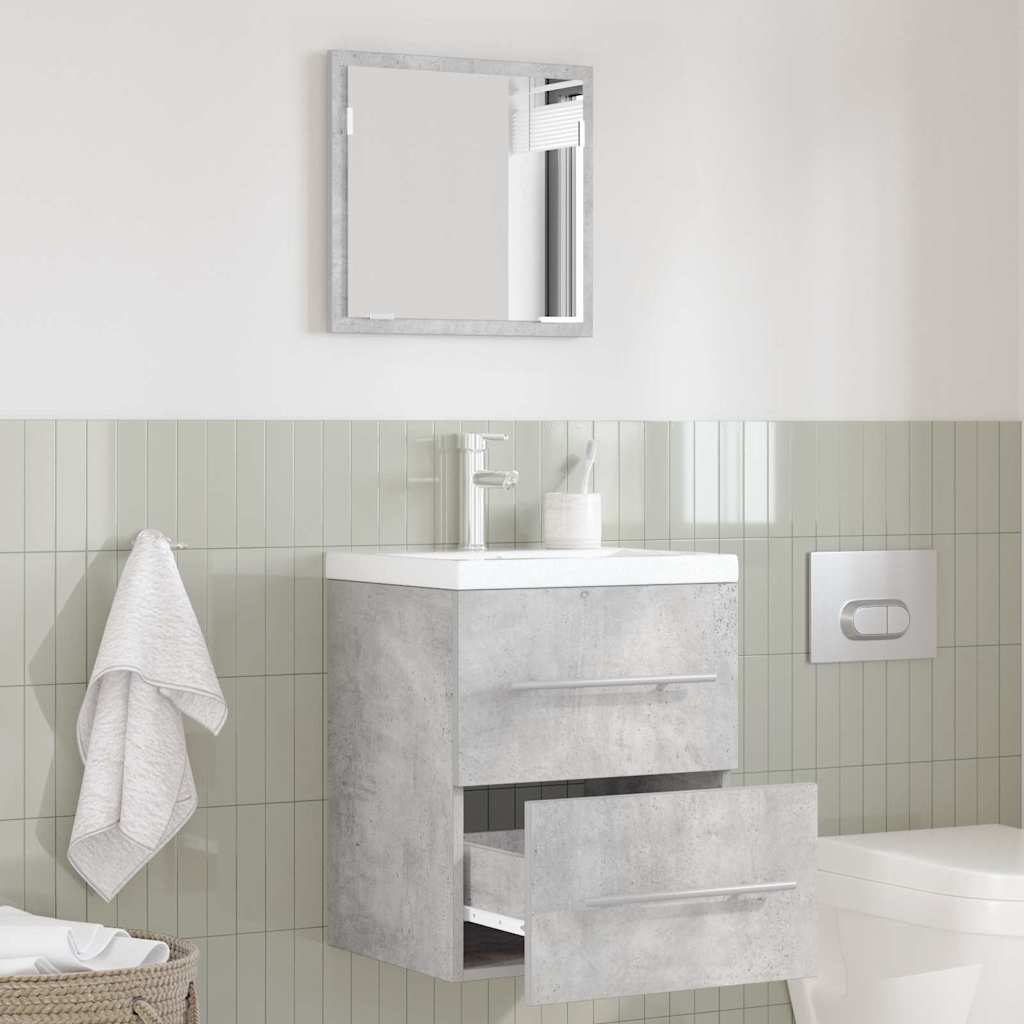 vidaXL Meuble de salle de bain gris 41 x 38,5 x 48 cm contreplaqué et métal