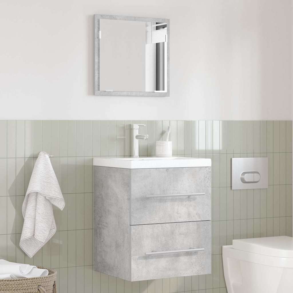 vidaXL Meuble de salle de bain gris 41 x 38,5 x 48 cm contreplaqué et métal