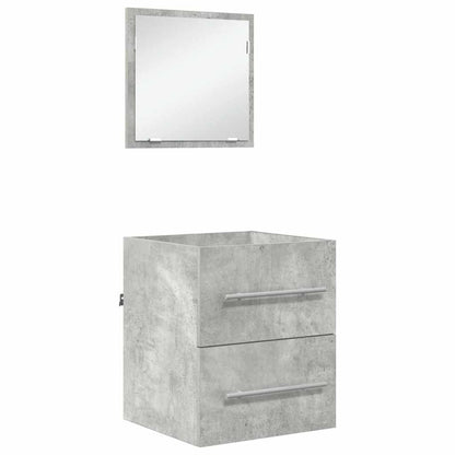 vidaXL Meuble de salle de bain gris 41 x 38,5 x 48 cm contreplaqué et métal