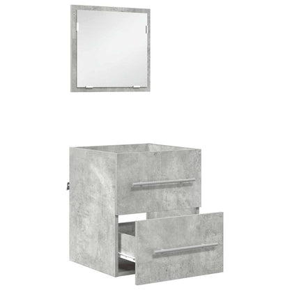 vidaXL Meuble de salle de bain gris 41 x 38,5 x 48 cm contreplaqué et métal
