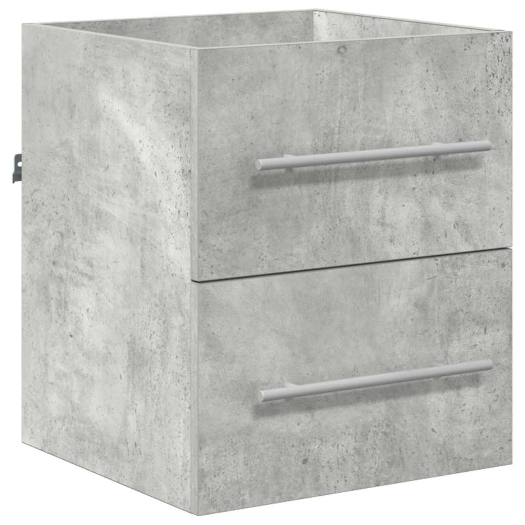 vidaXL Meuble de salle de bain gris 41 x 38,5 x 48 cm contreplaqué et métal